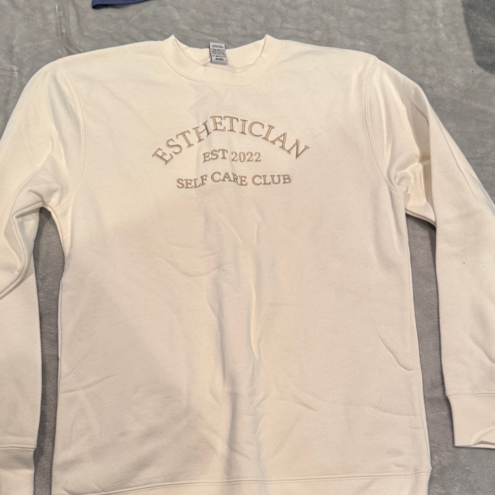 Esthetician Cream Sweater